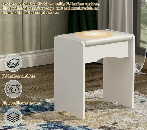 White dressing table - white,