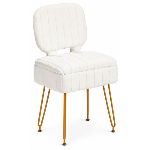 Vanity chair with storage - chair,