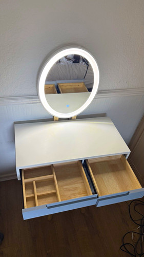 White dressing table - dressing, with