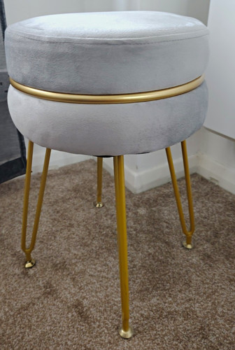 Grey velvet dressing - velvet,