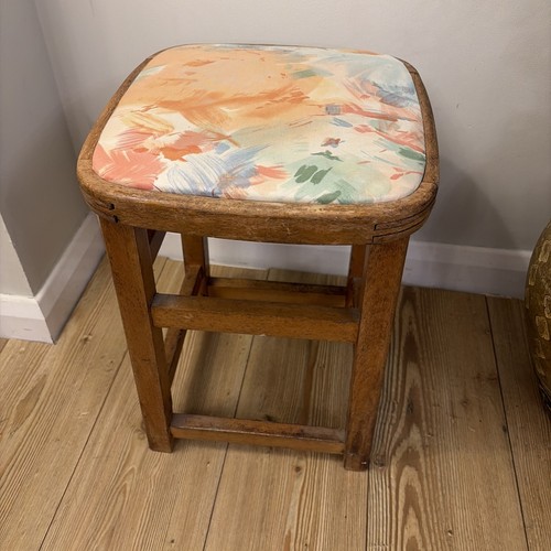 Vintage solid wood upholstered - wood,