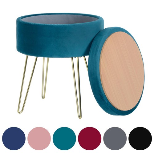 Aria velvet storage - velvet, footstool