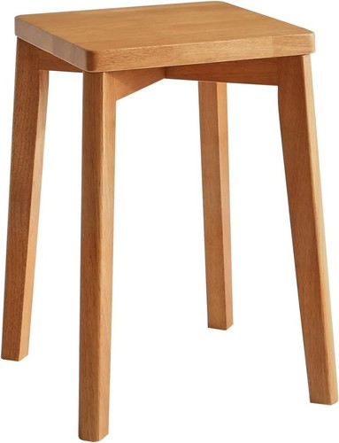 Square wooden stool dressing - square,