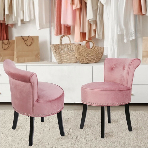 Velvet vanity stool - velvet,