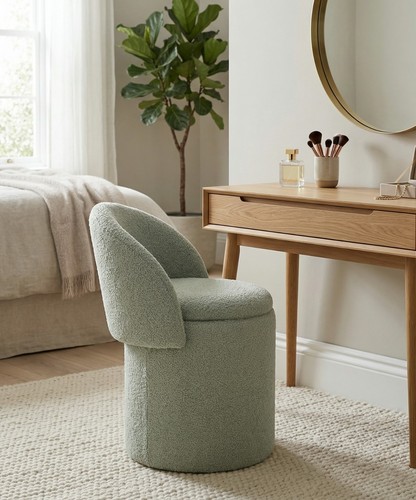 Beth boucle dressing table - beth,
