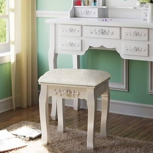 Vintage white dressing table - dressing,