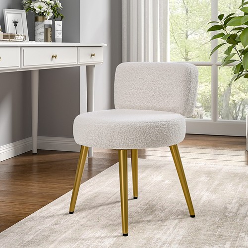 Teddy fleece vanity - vanity, stool