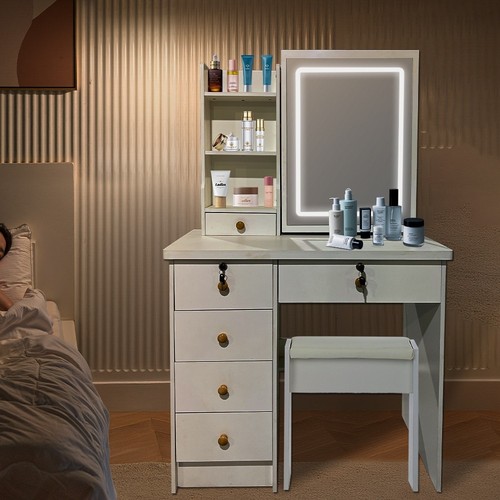 Dressing table with - 5, drawers