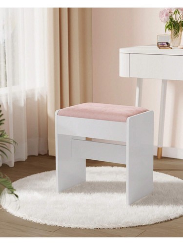 Velvet dressing table - velvet, stool