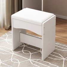 White Dressing Table Stool